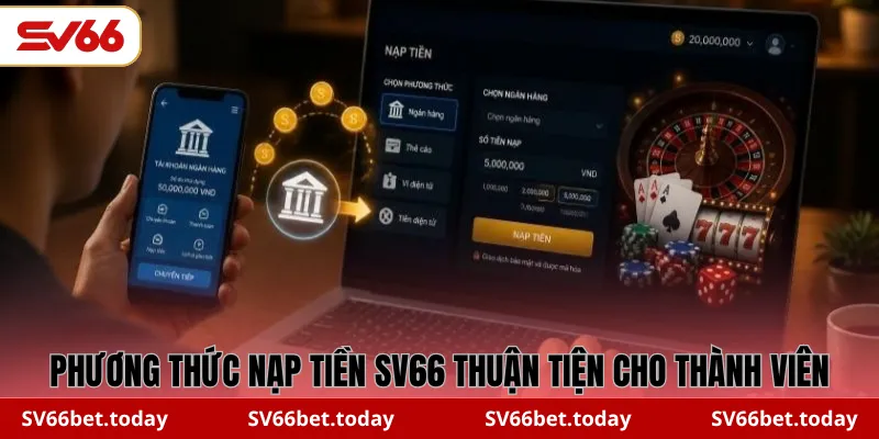 Phương thức nạp tiền SV66 thuận tiện cho thành viên